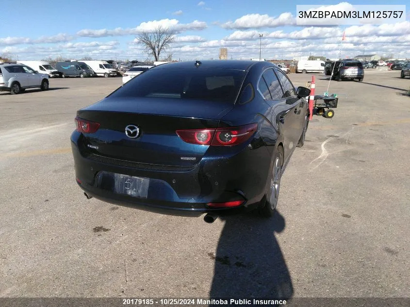 2020 Mazda Mazda3 Gt VIN: 3MZBPADM3LM125757 Lot: 20179185