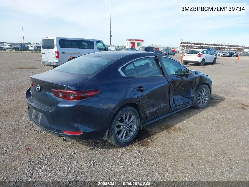 2020 Mazda 3 Select VIN: 3MZBPBCM7LM139734 Lot: 30046341