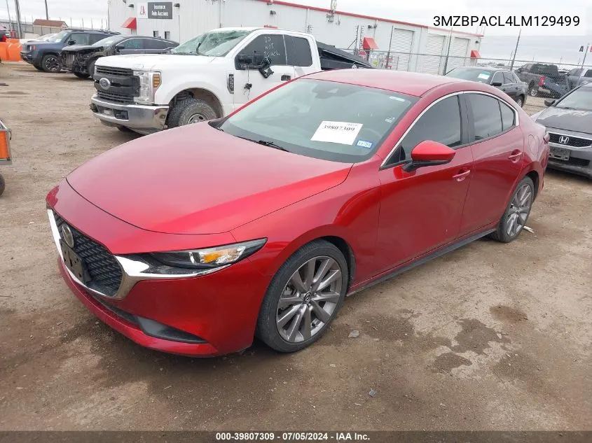 3MZBPACL4LM129499 2020 Mazda Mazda3 Select Package