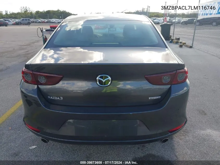 2020 Mazda Mazda3 Select Package VIN: 3MZBPACL7LM116746 Lot: 39873608