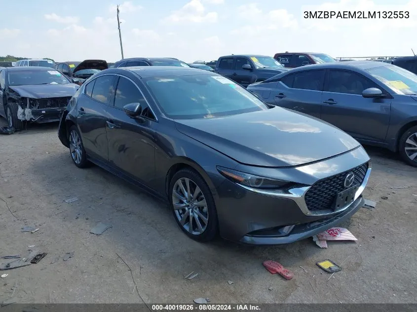 2020 Mazda Mazda3 Premium Package VIN: 3MZBPAEM2LM132553 Lot: 40019026