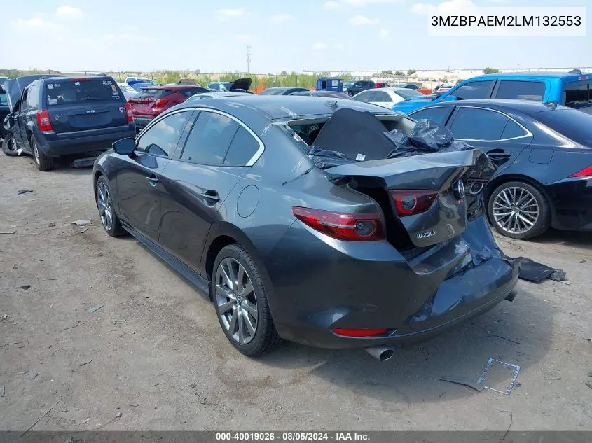 3MZBPAEM2LM132553 2020 Mazda Mazda3 Premium Package