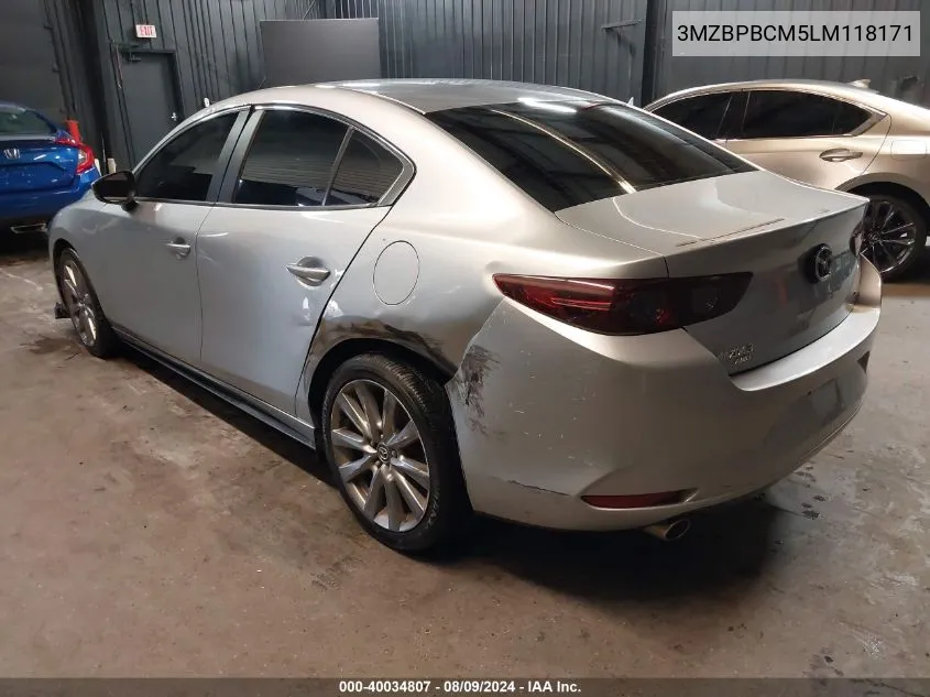 3MZBPBCM5LM118171 2020 Mazda Mazda3 Select Package