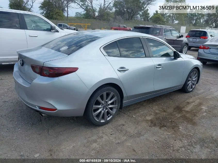 2020 Mazda Mazda3 Select Package VIN: 3MZBPBCM7LM136509 Lot: 40165939