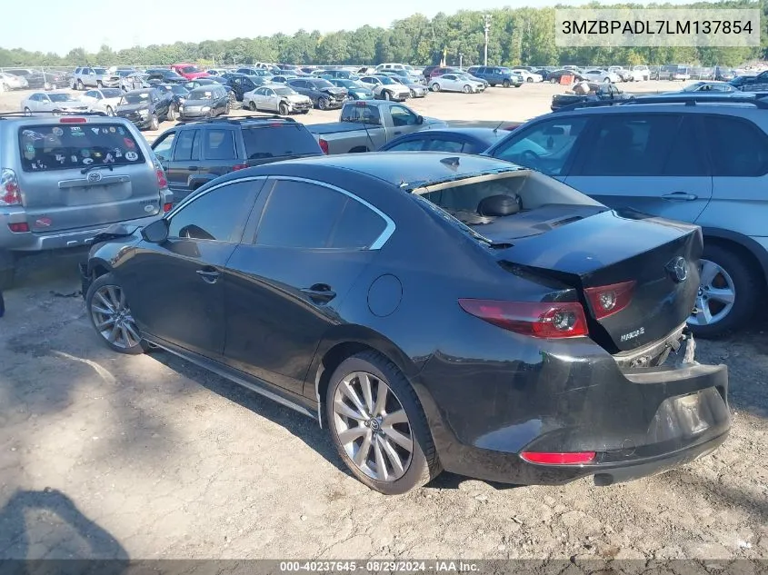 2020 Mazda Mazda3 Preferred Package VIN: 3MZBPADL7LM137854 Lot: 40237645