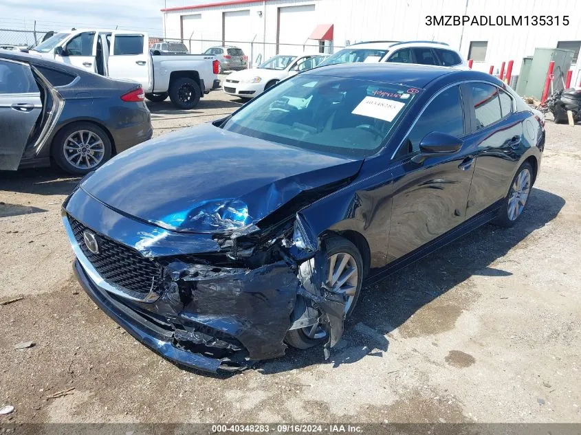 3MZBPADL0LM135315 2020 Mazda Mazda3 Preferred Package