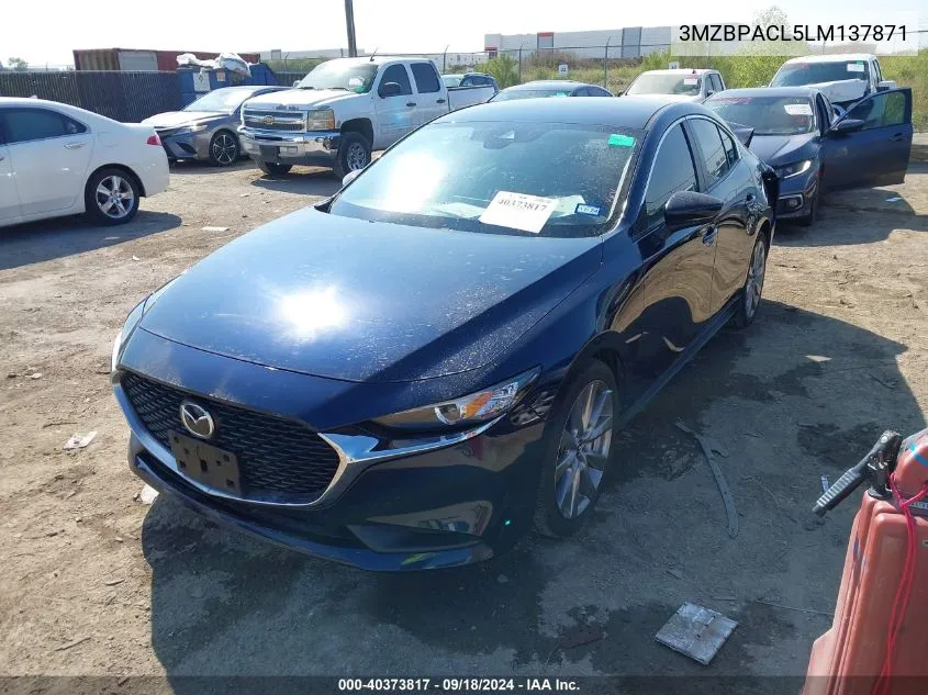 2020 Mazda Mazda3 Select VIN: 3MZBPACL5LM137871 Lot: 40373817