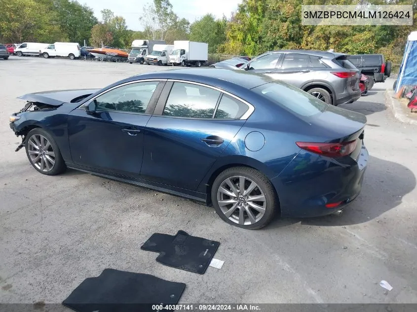 2020 Mazda Mazda3 Select VIN: 3MZBPBCM4LM126424 Lot: 40387141