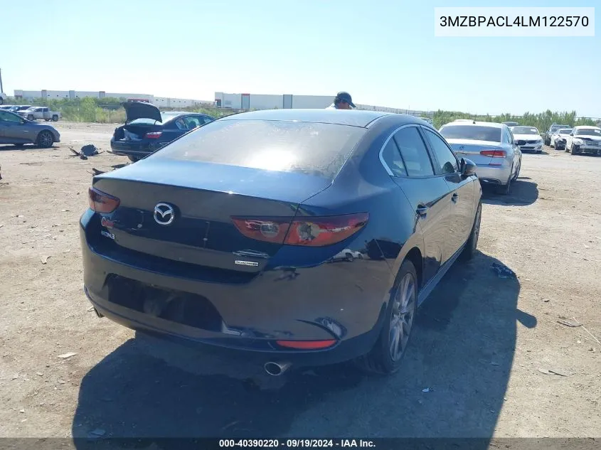 2020 Mazda Mazda3 Select Package VIN: 3MZBPACL4LM122570 Lot: 40390220