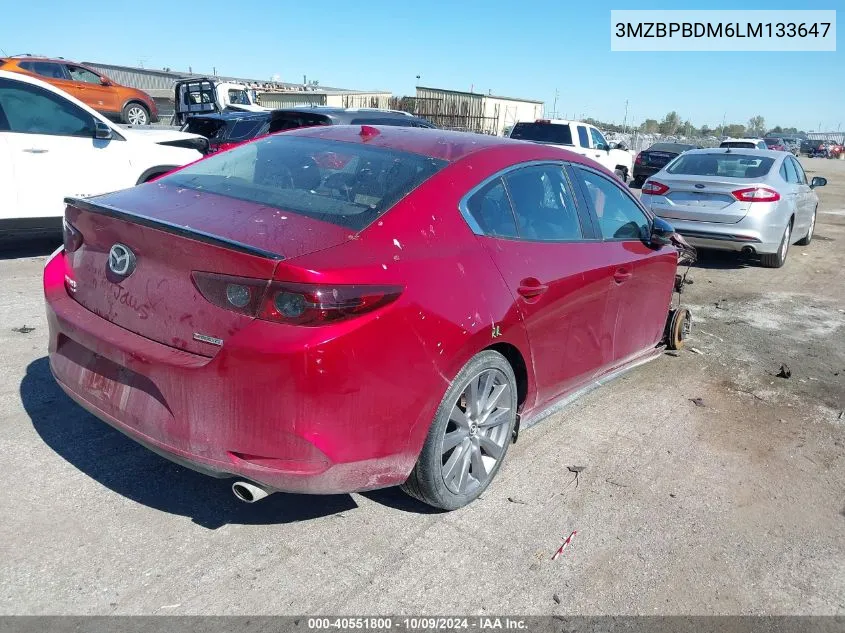 2020 Mazda Mazda3 Preferred VIN: 3MZBPBDM6LM133647 Lot: 40551800