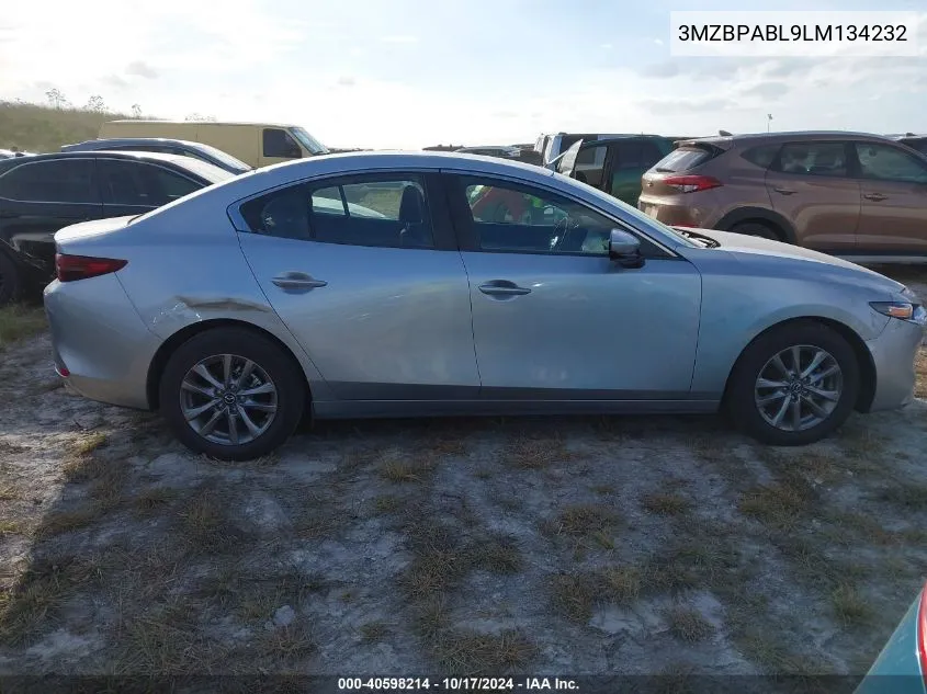 2020 Mazda Mazda3 VIN: 3MZBPABL9LM134232 Lot: 40598214