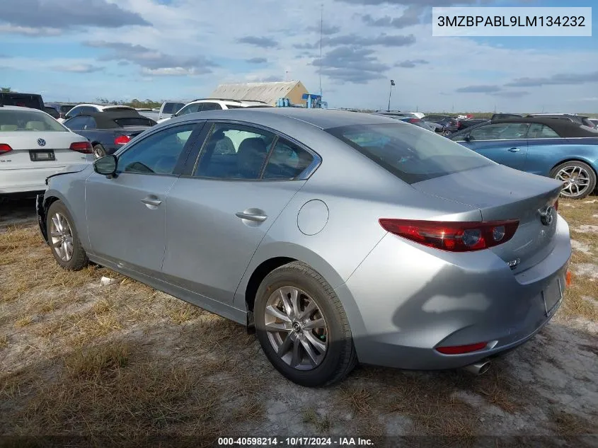 2020 Mazda Mazda3 VIN: 3MZBPABL9LM134232 Lot: 40598214