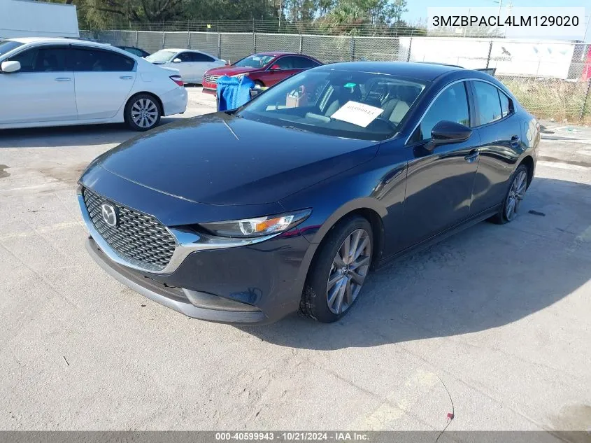 2020 Mazda 3 Select VIN: 3MZBPACL4LM129020 Lot: 40599943