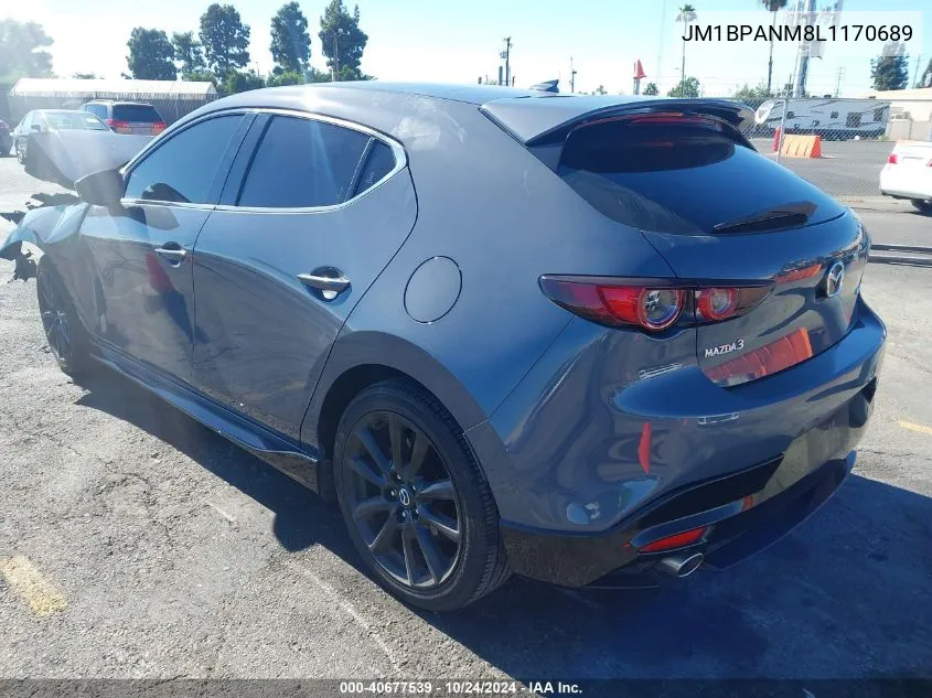 2020 Mazda Mazda3 Premium Package VIN: JM1BPANM8L1170689 Lot: 40677539