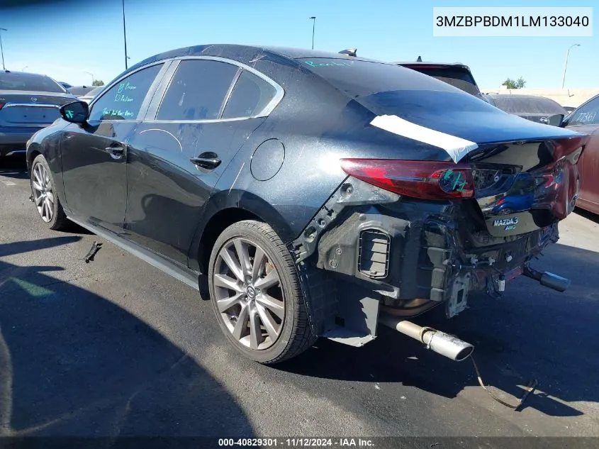 2020 Mazda Mazda3 Preferred Package VIN: 3MZBPBDM1LM133040 Lot: 40829301