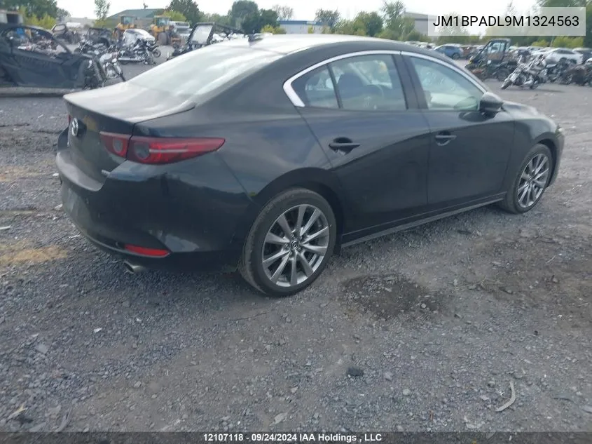 2021 Mazda 3 Premium VIN: JM1BPADL9M1324563 Lot: 12107118