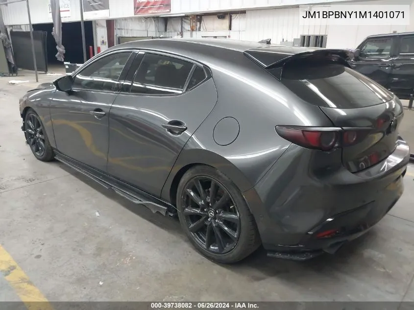 2021 Mazda Mazda3 2.5 Turbo Premium Plus VIN: JM1BPBNY1M1401071 Lot: 39738082