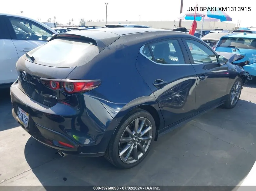 2021 Mazda Mazda3 Select VIN: JM1BPAKLXM1313915 Lot: 39760093