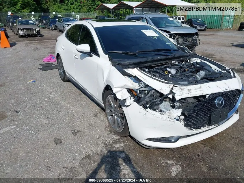 2021 Mazda Mazda3 Premium VIN: 3MZBPBDM1MM207851 Lot: 39868525