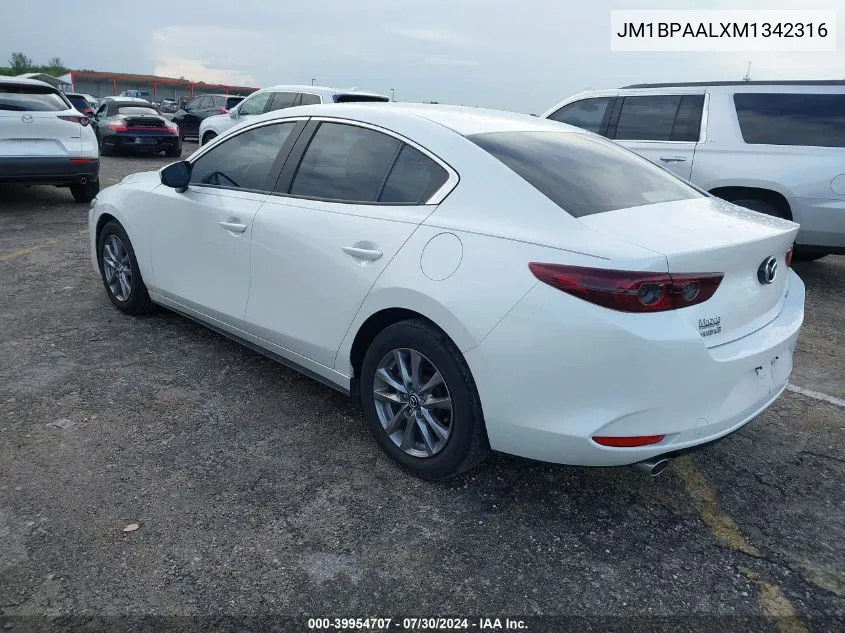 JM1BPAALXM1342316 2021 Mazda Mazda3 2.5 S