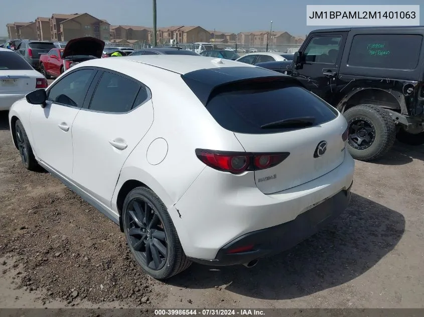 2021 Mazda Mazda3 Premium VIN: JM1BPAML2M1401063 Lot: 39986544