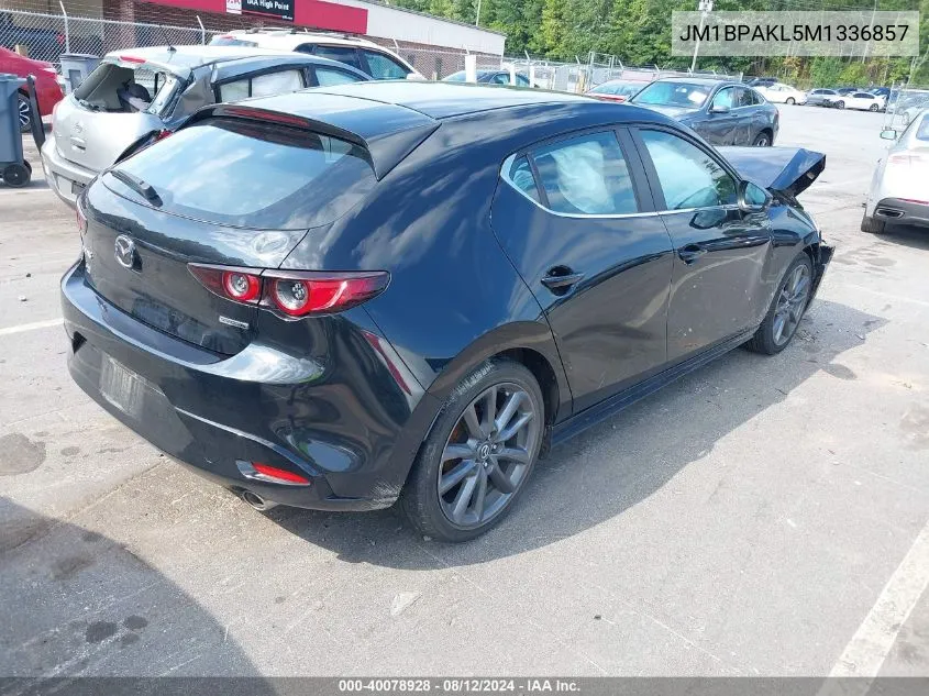 2021 Mazda Mazda3 Select VIN: JM1BPAKL5M1336857 Lot: 40078928