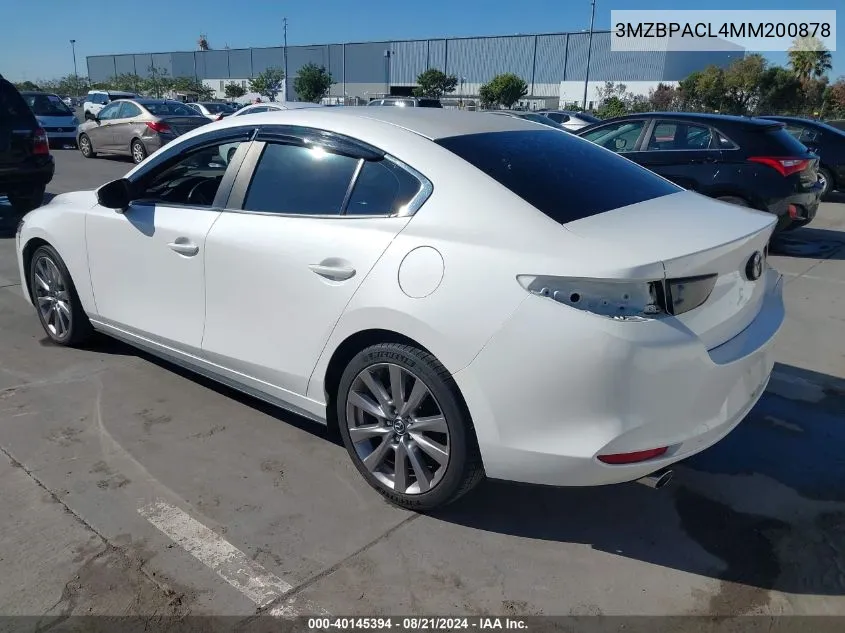 2021 Mazda Mazda3 Preferred VIN: 3MZBPACL4MM200878 Lot: 40145394