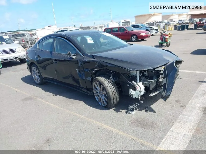 3MZBPABL9MM200988 2021 Mazda Mazda3 Select