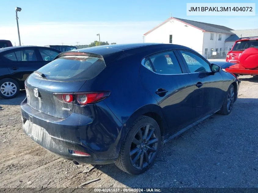 JM1BPAKL3M1404072 2021 Mazda 3 Select