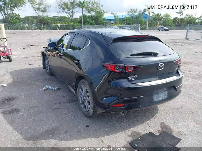 2021 Mazda 3 VIN: JM1BPAJL8M1347417 Lot: 40273714