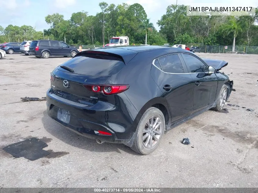 2021 Mazda 3 VIN: JM1BPAJL8M1347417 Lot: 40273714