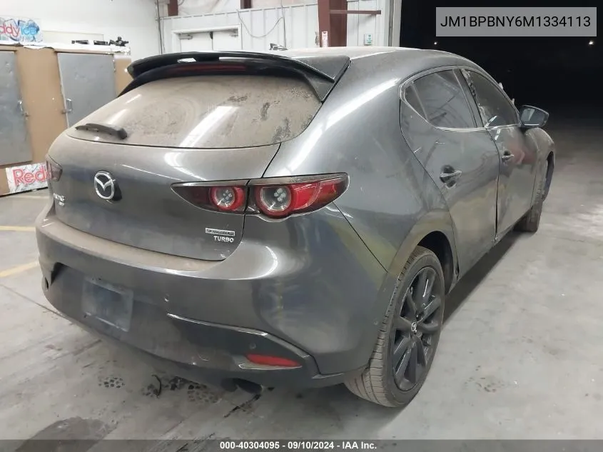 2021 Mazda 3 Premium Plus VIN: JM1BPBNY6M1334113 Lot: 40304095