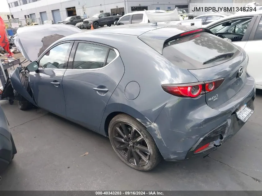 2021 Mazda 3 VIN: JM1BPBJY8M1348794 Lot: 40343203