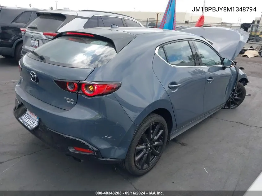 2021 Mazda 3 VIN: JM1BPBJY8M1348794 Lot: 40343203