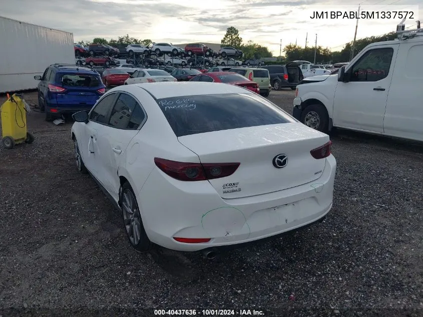 JM1BPABL5M1337572 2021 Mazda 3 Select