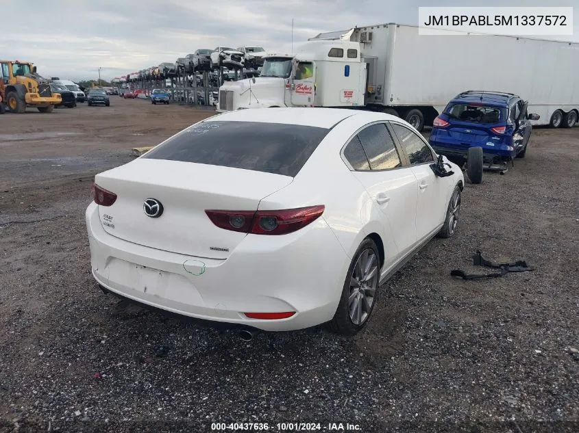 2021 Mazda 3 Select VIN: JM1BPABL5M1337572 Lot: 40437636