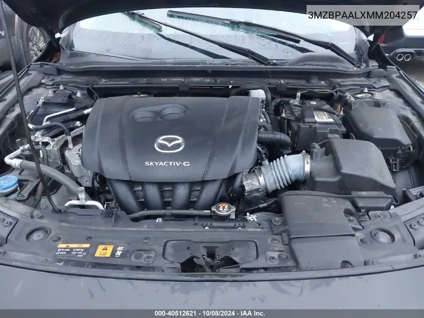 3MZBPAALXMM204257 2021 Mazda 3