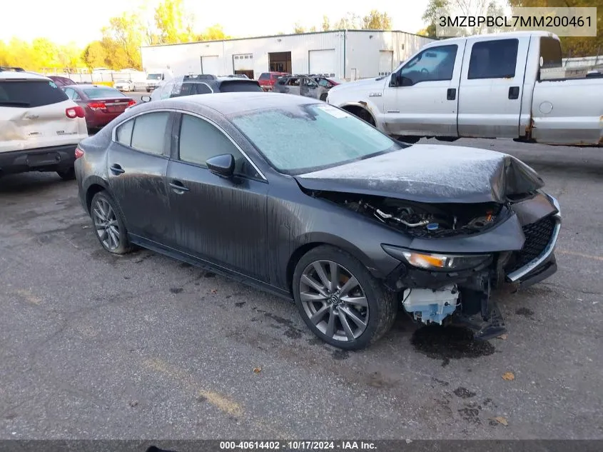 2021 Mazda 3 Preferred VIN: 3MZBPBCL7MM200461 Lot: 40614402