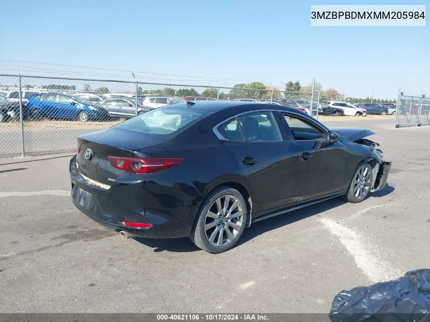 2021 Mazda 3 Premium VIN: 3MZBPBDMXMM205984 Lot: 40621106