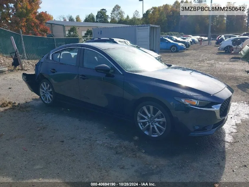 2021 Mazda Mazda3 Preferred VIN: 3MZBPBCL8MM250642 Lot: 40694190