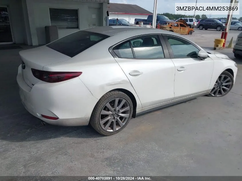 2021 Mazda 3 Preferred VIN: 3MZBPACL4MM253869 Lot: 40703891