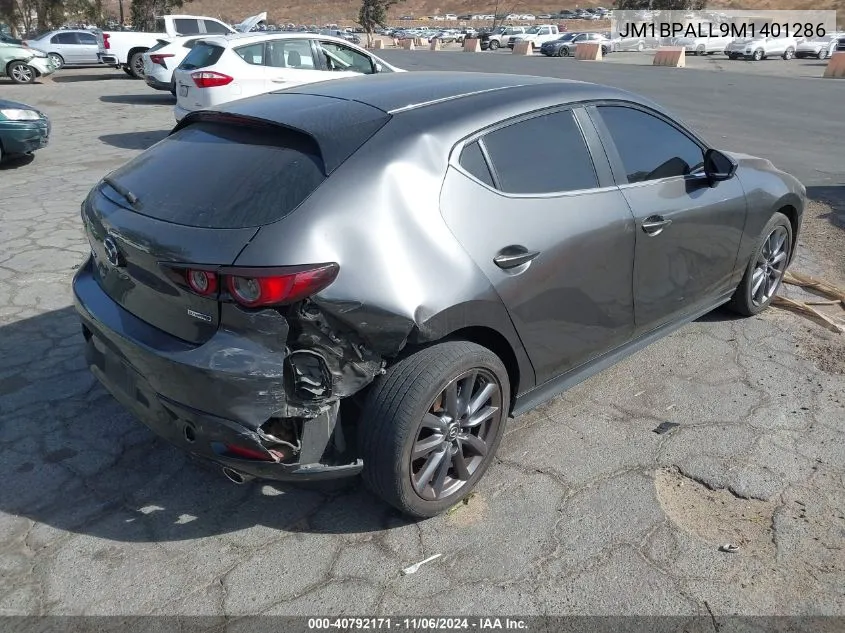 2021 Mazda Mazda3 Preferred VIN: JM1BPALL9M1401286 Lot: 40792171