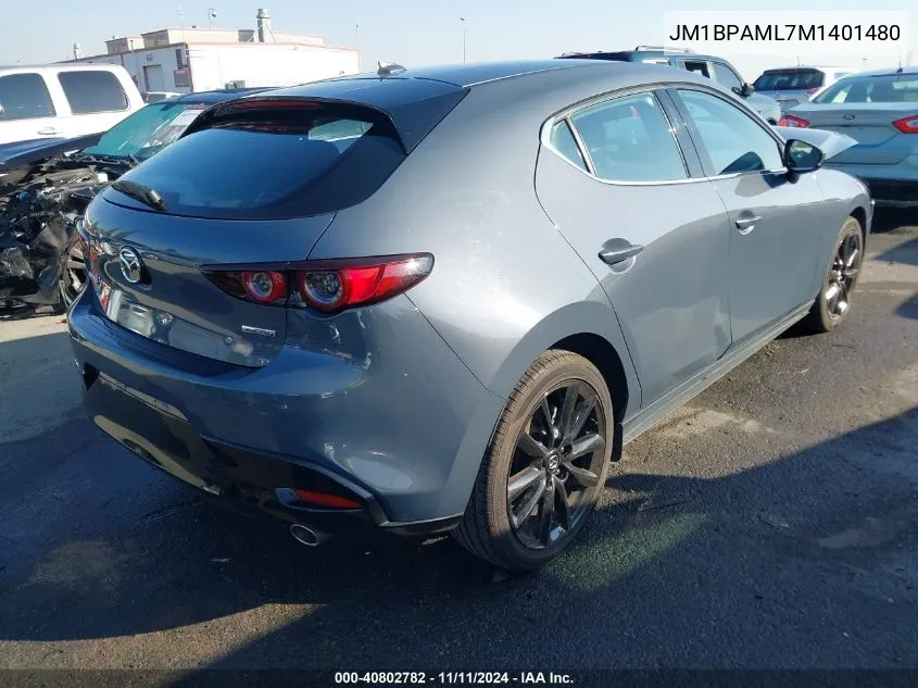 2021 Mazda Mazda 3 Premium VIN: JM1BPAML7M1401480 Lot: 40802782