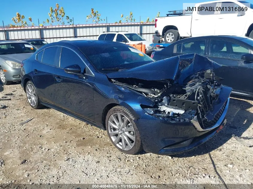 2021 Mazda Mazda3 Select VIN: JM1BPABL0M1316869 Lot: 40848675