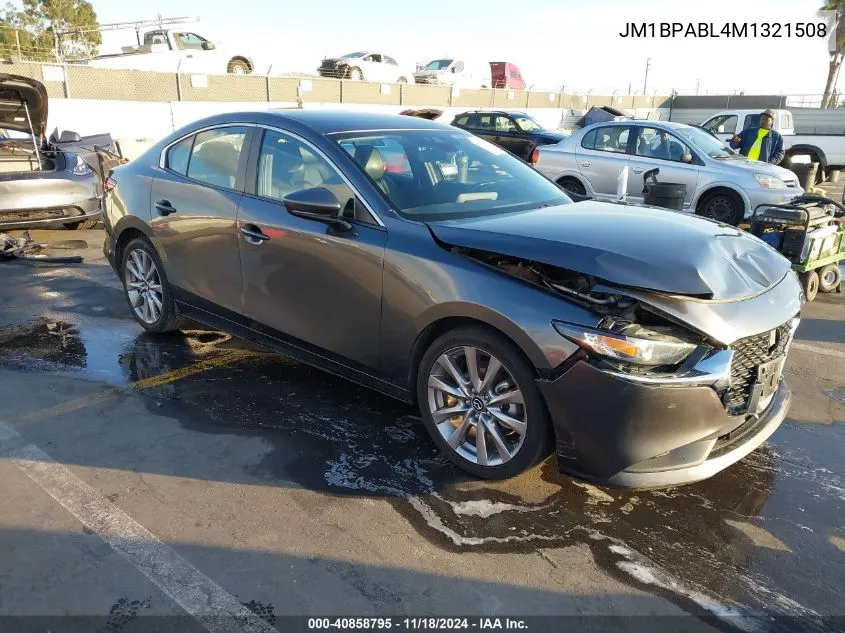 2021 Mazda Mazda3 Select VIN: JM1BPABL4M1321508 Lot: 40858795