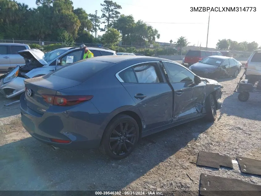 3MZBPACLXNM314773 2022 Mazda Mazda3 Carbon Edition