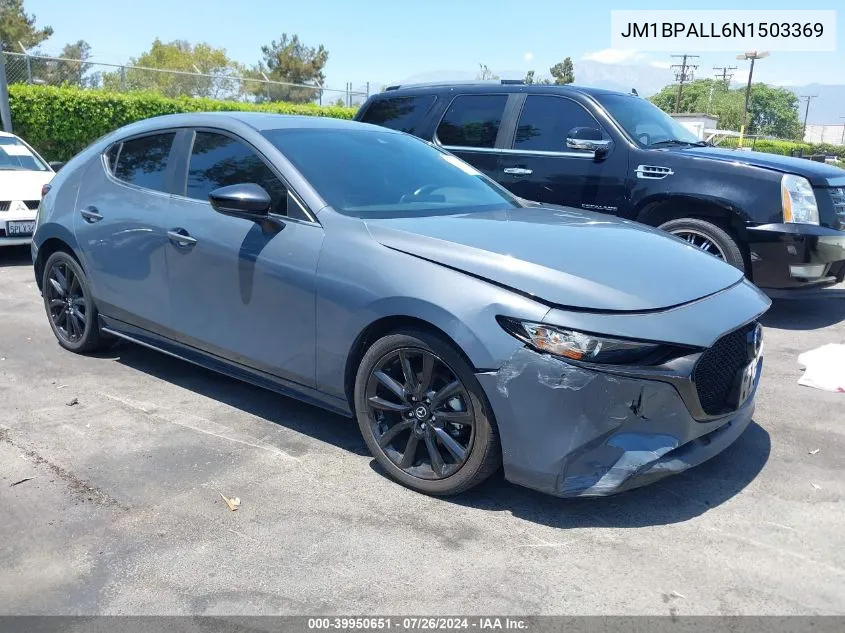 2022 Mazda Mazda3 Carbon Edition VIN: JM1BPALL6N1503369 Lot: 39950651