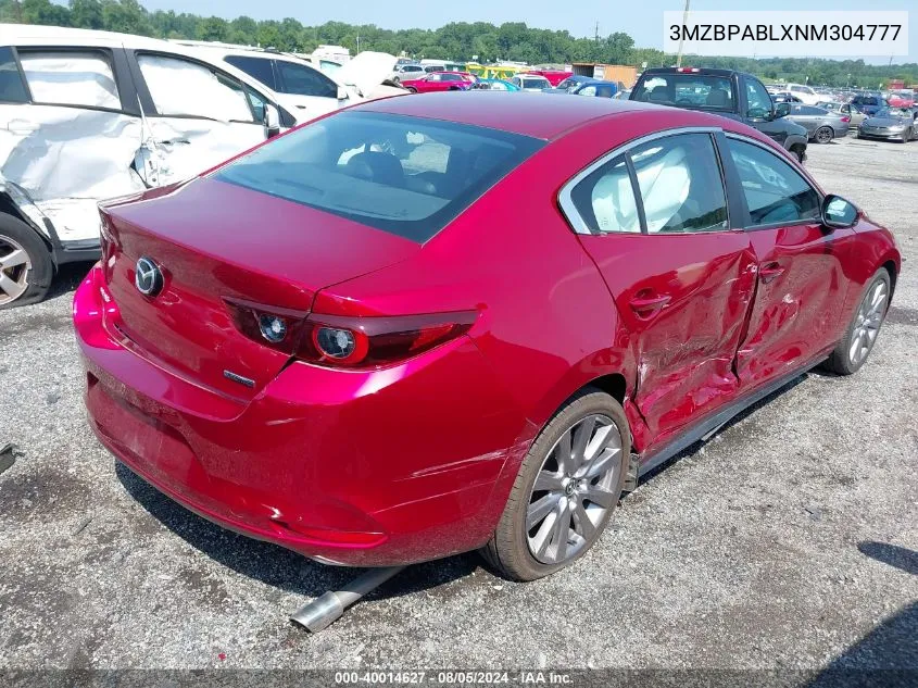 3MZBPABLXNM304777 2022 Mazda Mazda3 Select