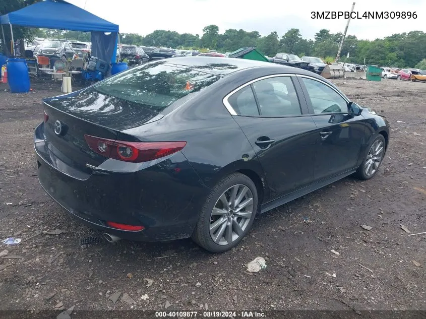 2022 Mazda Mazda3 Preferred VIN: 3MZBPBCL4NM309896 Lot: 40109877