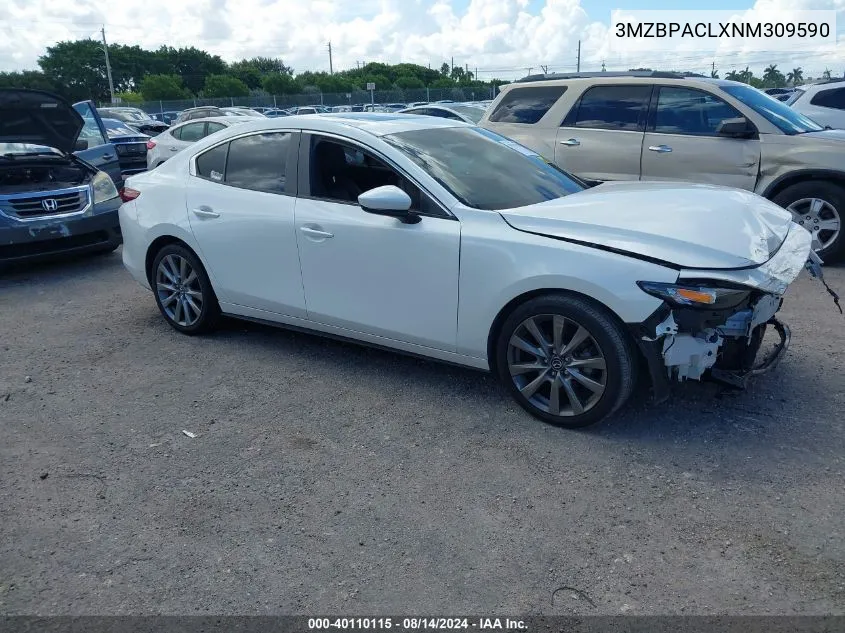 3MZBPACLXNM309590 2022 Mazda Mazda3 Preferred